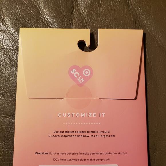 STONEY CLOVER LANE X TARGET COLLABORATION P LETTER PATCH BABY PINK WITH GOLD NWT - Picture 10 of 10